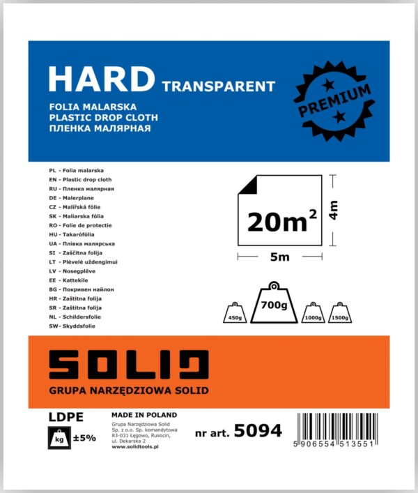 Solid® Kattekile Hard 4 x 5 m