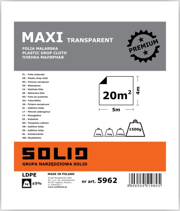 Solid® Kattekile Maxi Strong 4 x 5 m