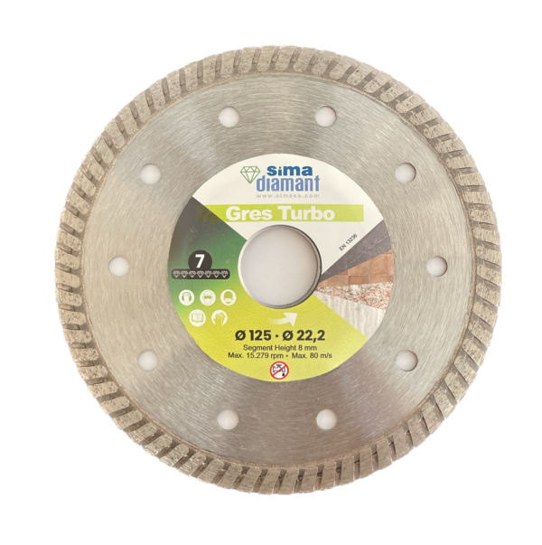 SIMA® GRES TURBO teemantketas Ø 125 mm