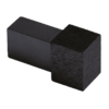 Genesis® Harjatud must 10 mm liistu nurgatükk 1 tk