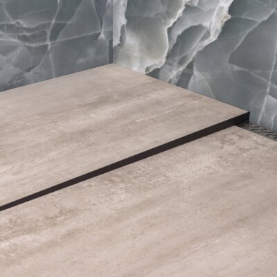 Progress® ALU dushi kaldeliist stone black 10 mm / 1,5 m vasak