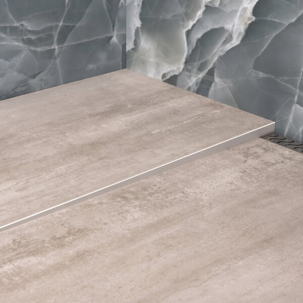 Progress® ALU dushi kaldeliist stone white 10 mm / 2 m vasak