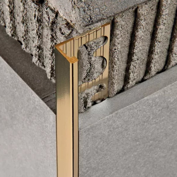 Progress Kuldne poleeritud alumiinium nurgaliist L-profiil 10 mm x 2,7 m. Plaadimehed - plaatimine, tööriistad müük ja rent