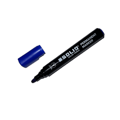 Solid sinine Thick Bullet marker