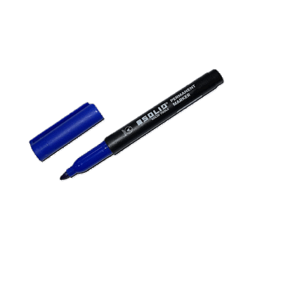 Solid sinine Thin Bullet marker