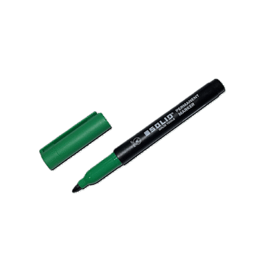 Solid roheline Thin Bullet marker