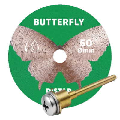 DISTAR BUTTERFLY miniketas võlliga 50mm/0,6mm