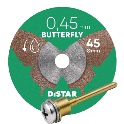 DISTAR BUTTERFLY miniketas võlliga 45mm/0.45mm