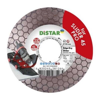 Distar Edge Dry Slider teemantketas Ø 125 x 30 mm